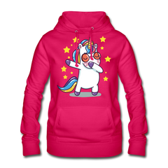 Dab Einhorn | Frauen Hoodie - dunkles Pink