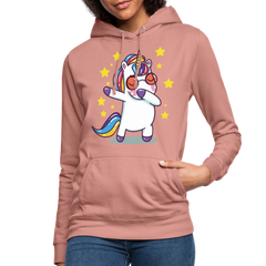 Dab Einhorn | Frauen Hoodie - Altrosa