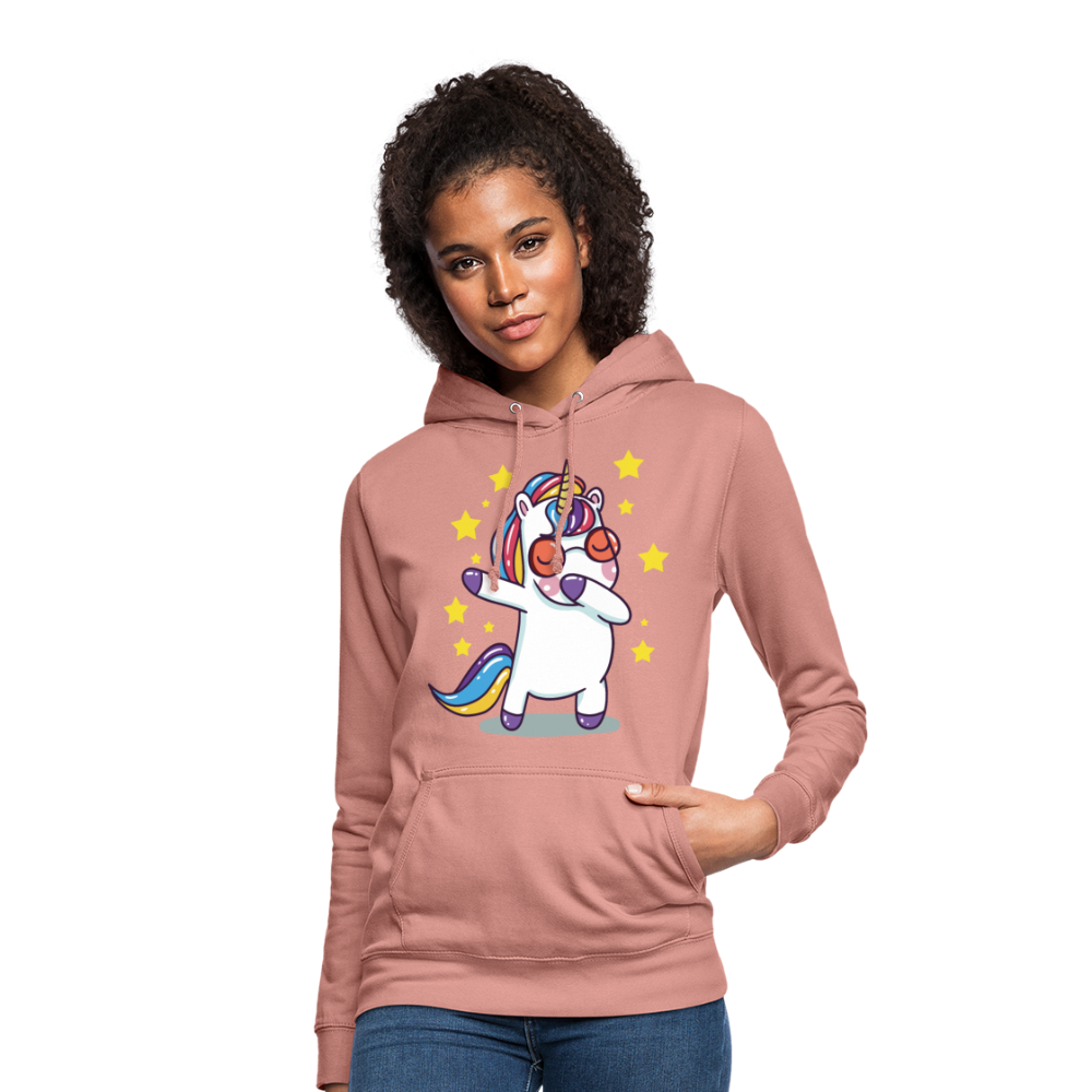 Dab Einhorn | Frauen Hoodie - Altrosa