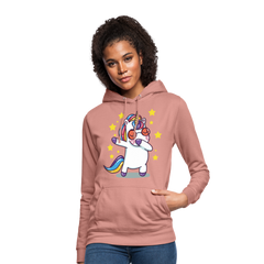 Dab Einhorn | Frauen Hoodie - Altrosa