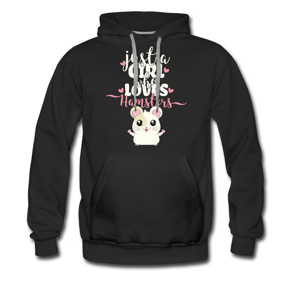 Just A Girl Who Loves Hamsters | Men’s Premium Hoodie - Schwarz