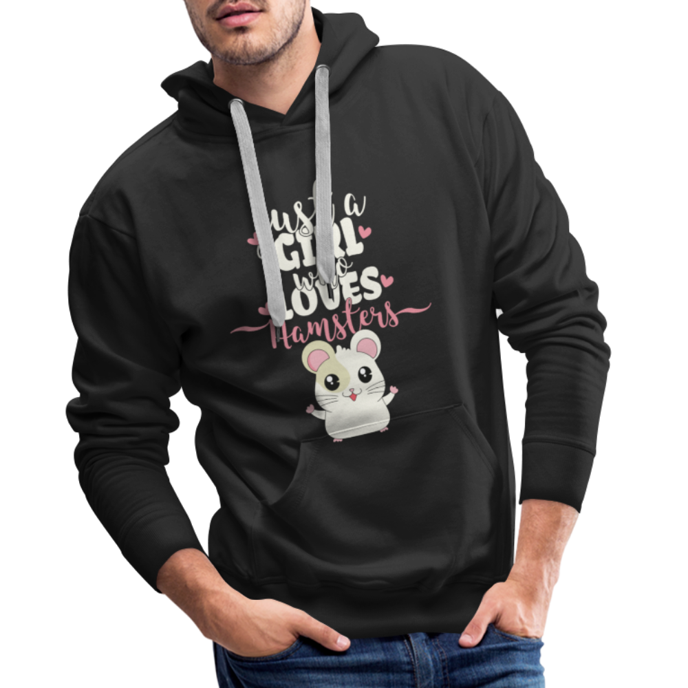 Just A Girl Who Loves Hamsters | Men’s Premium Hoodie - Schwarz