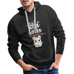 Just A Girl Who Loves Hamsters | Men’s Premium Hoodie - Schwarz