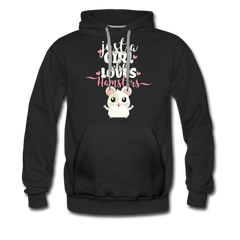 Just A Girl Who Loves Hamsters | Men’s Premium Hoodie - Schwarz