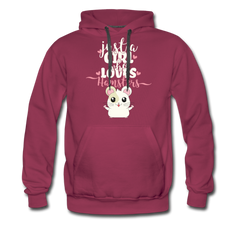Just A Girl Who Loves Hamsters | Men’s Premium Hoodie - Bordeaux