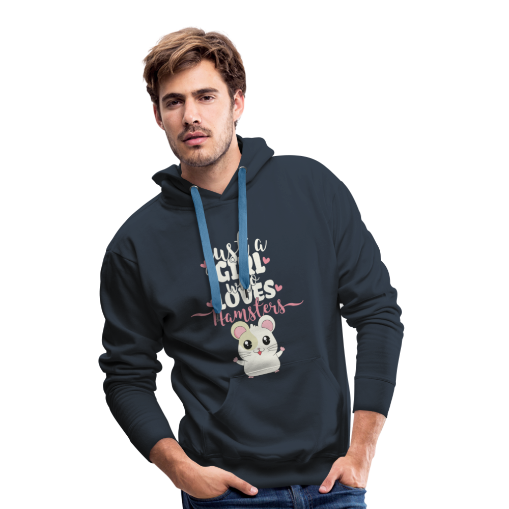 Just A Girl Who Loves Hamsters | Men’s Premium Hoodie - Navy