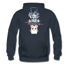 Just A Girl Who Loves Hamsters | Men’s Premium Hoodie - Navy
