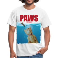 Paws Katze & Maus | Männer T-Shirt - Weiß