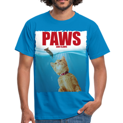 Paws Katze & Maus | Männer T-Shirt - Royalblau