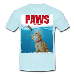 Paws Katze & Maus | Männer T-Shirt - Sky