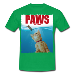 Paws Katze & Maus | Männer T-Shirt - Kelly Green