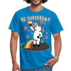 Be Different Pinkelndes Einhorn | Männer T-Shirt - Royalblau
