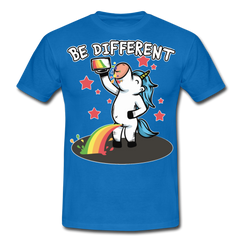 Be Different Pinkelndes Einhorn | Männer T-Shirt - Royalblau
