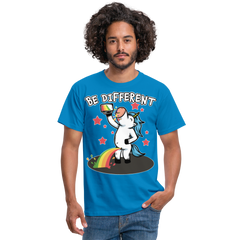 Be Different Pinkelndes Einhorn | Männer T-Shirt - Royalblau