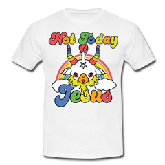 Not Today Jesus | Männer T-Shirt - Weiß