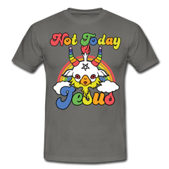 Not Today Jesus | Männer T-Shirt - Graphit