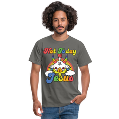 Not Today Jesus | Männer T-Shirt - Graphit