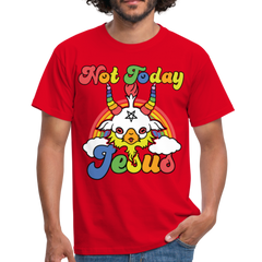 Not Today Jesus | Männer T-Shirt - Rot