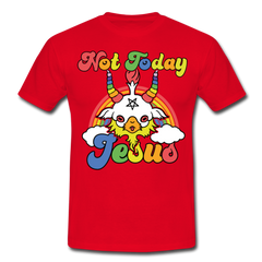Not Today Jesus | Männer T-Shirt - Rot