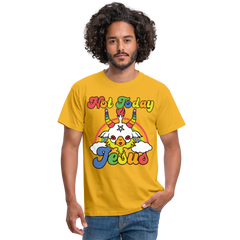 Not Today Jesus | Männer T-Shirt - Gelb