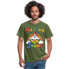Not Today Jesus | Männer T-Shirt - Militärgrün