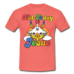 Not Today Jesus | Männer T-Shirt - Koralle