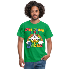 Not Today Jesus | Männer T-Shirt - Kelly Green