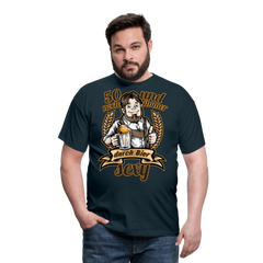 Lustiger Spruch 50er Geburtstag Bier | Männer T-Shirt - Navy
