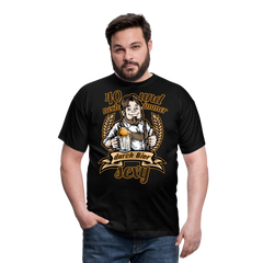Lustiger Spruch 40. Geburtstag Bier | Männer T-Shirt - Schwarz