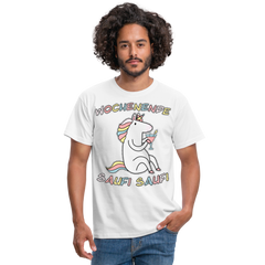 Wochenende Einhorn Endlich Freitag | Männer T-Shirt - Weiß