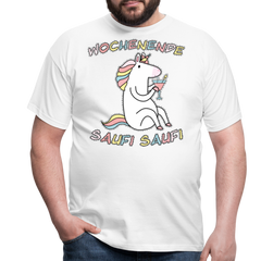 Wochenende Einhorn Endlich Freitag | Männer T-Shirt - Weiß