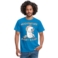Wochenende Einhorn Endlich Freitag | Männer T-Shirt - Royalblau