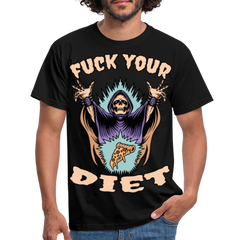 Fuck your diet! | Männer T-Shirt - Schwarz