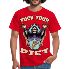 Fuck your diet! | Männer T-Shirt - Rot