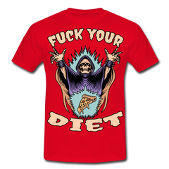 Fuck your diet! | Männer T-Shirt - Rot