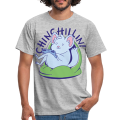 Chinchillin Chinchilla | Männer T-Shirt - Grau meliert