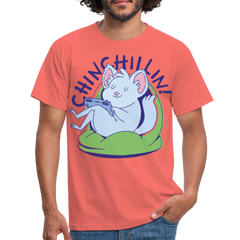 Chinchillin Chinchilla | Männer T-Shirt - Koralle