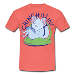 Chinchillin Chinchilla | Männer T-Shirt - Koralle