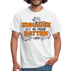 Zuhaus ist wo meine Ratten sind | Männer T-Shirt - Weiß