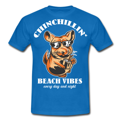 Chinchillin Beach Vibes | Männer T-Shirt - Royalblau
