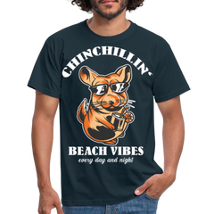 Chinchillin Beach Vibes | Männer T-Shirt - Navy
