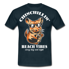 Chinchillin Beach Vibes | Männer T-Shirt - Navy