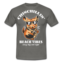 Chinchillin Beach Vibes | Männer T-Shirt - Graphit