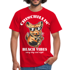 Chinchillin Beach Vibes | Männer T-Shirt - Rot