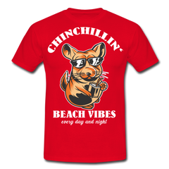 Chinchillin Beach Vibes | Männer T-Shirt - Rot