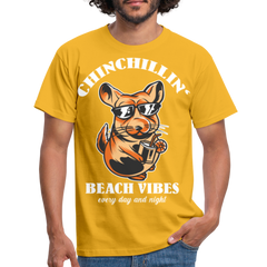 Chinchillin Beach Vibes | Männer T-Shirt - Gelb