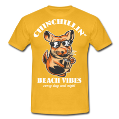 Chinchillin Beach Vibes | Männer T-Shirt - Gelb