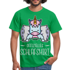 Offizielles Schlafshirt Einhorn | Männer T-Shirt - Kelly Green