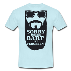 Lustiger Bart Spruch für Bartträger | Männer T-Shirt - Sky