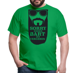 Lustiger Bart Spruch für Bartträger | Männer T-Shirt - Kelly Green